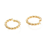 Øsken/O - Ringe – Tvistet, Åben, Forgyldt Messing (8x1mm), 10 Stk - Uniq Perler - 0000003905, 145687845673914365940852