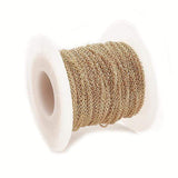 Oval Ankerkæde, 18K Forgyldt, (1,5x1,3x0,3mm) - Uniq Perler - 278374