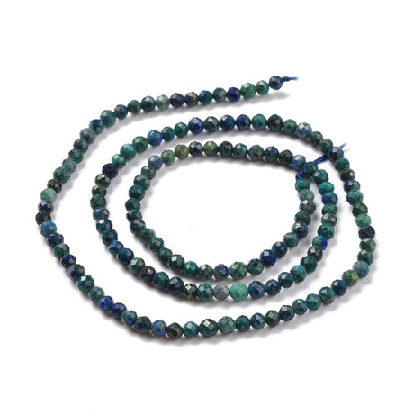 panda Ass. perler og sten 3x3,5 mm Chrysocolla og Lapis Lazuli