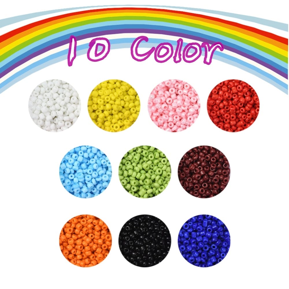 Uniq Perler DIY SÆT Kopi af 2. mm glas perler i 10 skønne farver