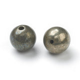 panda Enkelt perler og sæt 10 stk pyrit perler, 6 mm