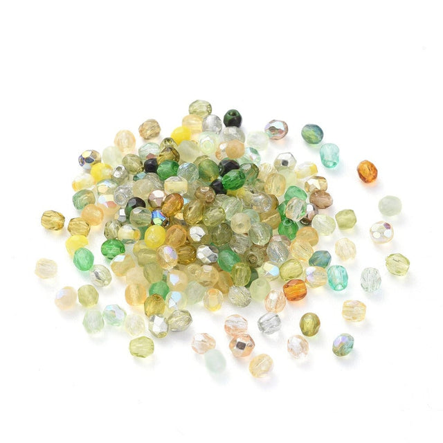 panda Enkelt perler og sæt ca 100 stk. czech krystal glas perler.