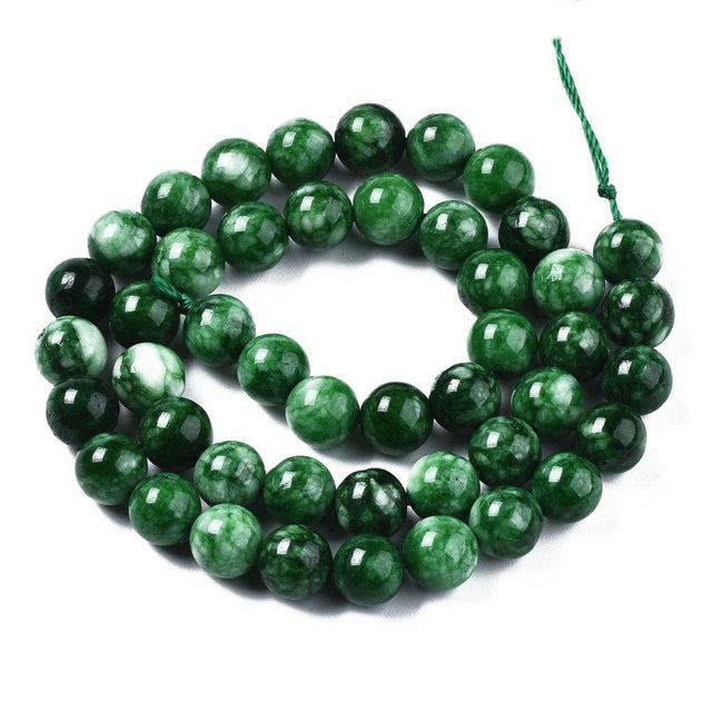 panda kvarts perler 8 mm kvarts perler, grøn