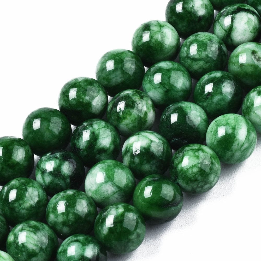 panda kvarts perler 8 mm kvarts perler, grøn