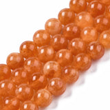 panda kvarts perler 8 mm kvarts perler, orange