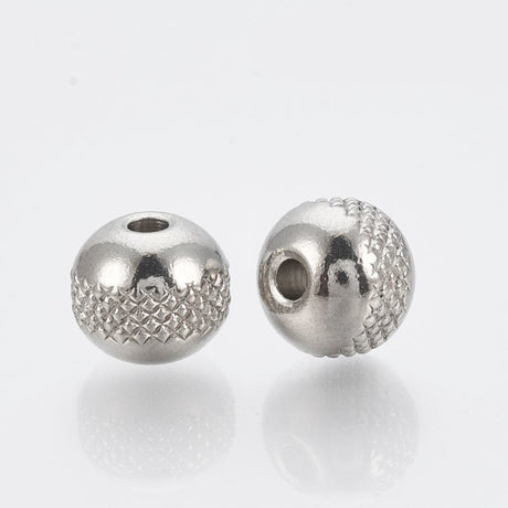 panda Metal perler 10 stk 6x5 mm stål perler med mønster