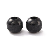 panda Metal perler 10 stk sorte stål perler, 6 mm
