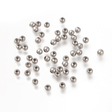 panda Metal perler 100 stk 3 mm stål perler