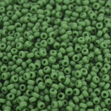 panda miyuki beads 0411 Rocailles matte Opaque Green  11/0
