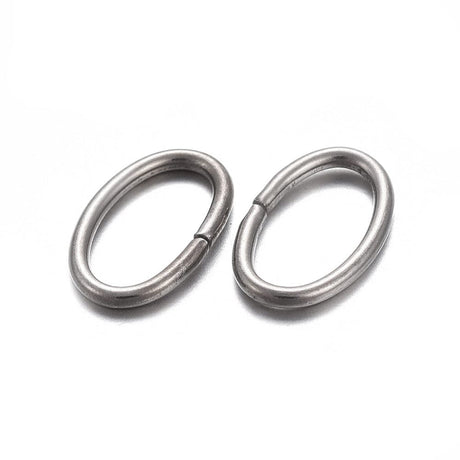panda o-ringe 25 stk ovale stål O-ringe, 8x5 mm