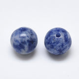 panda Top/anboret perler. 8 mm top/anboret Blue spot perle