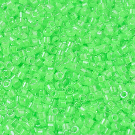 Pandahall miyuki beads DB 2040 Delica Luminius mint green 11/0
