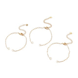 Papirklips Armbånd, Forgyldt Stål, Ca. 15cm - Uniq Perler - 123446546345