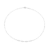 Papirklips Halskæde - Stål (50cm) - Uniq Perler - 1941673844
