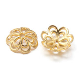 Perlehatte, Forgyldt (14x4mm, 10 Stk) - Uniq Perler - 11496