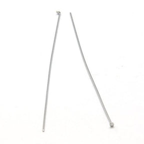 Perlestave Med Fladt Hoved – Stål (50x0,6mm), 100 Stk - Uniq Perler - 0000004008