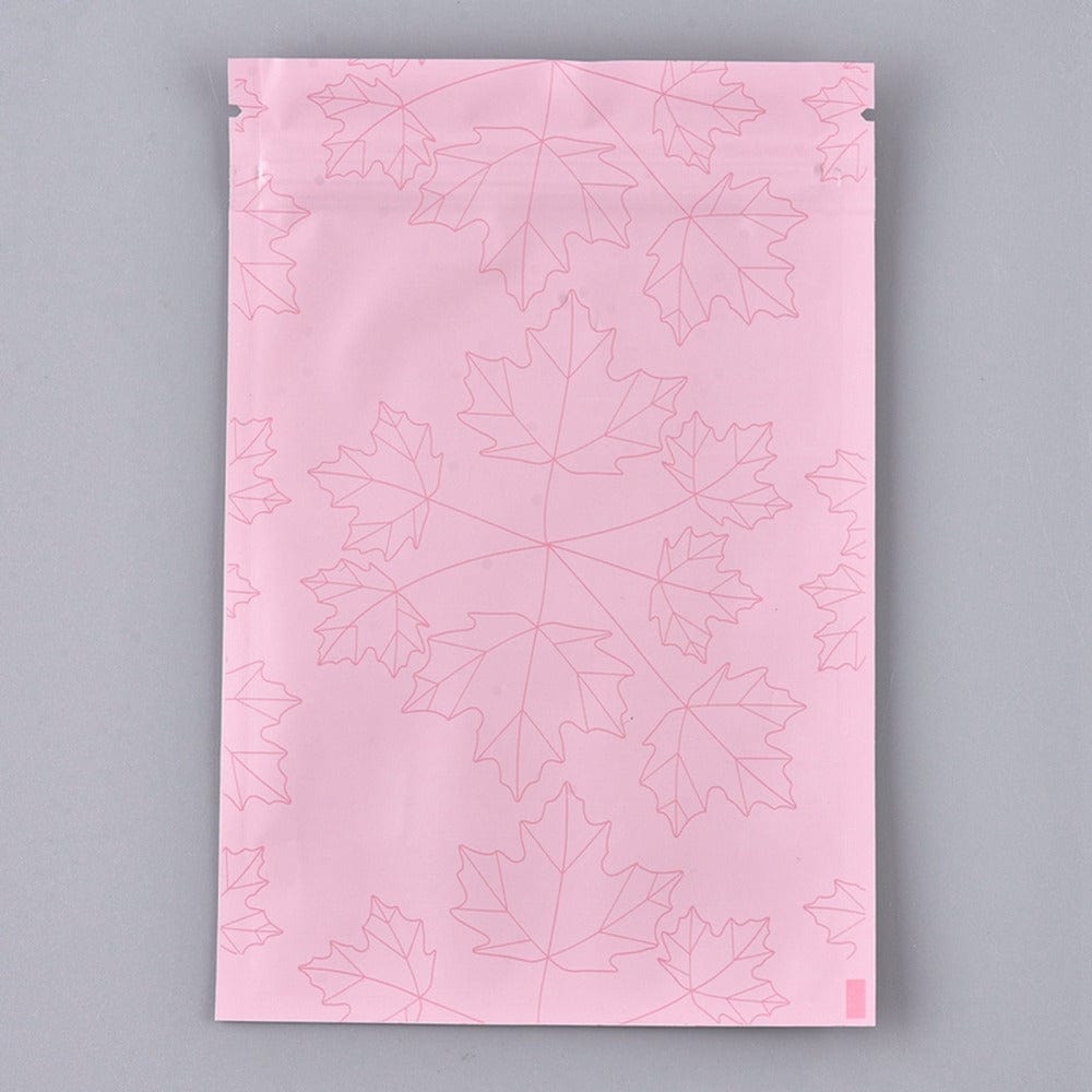 Plastikposer Med Lynlås – Rosa (15x10cm), 100 Stk - Uniq Perler - 135441