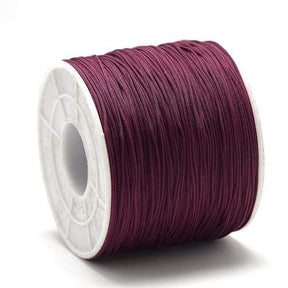 Polyester Tråd – Bordeaux (0,5mm), 120m - Uniq Perler - 3011