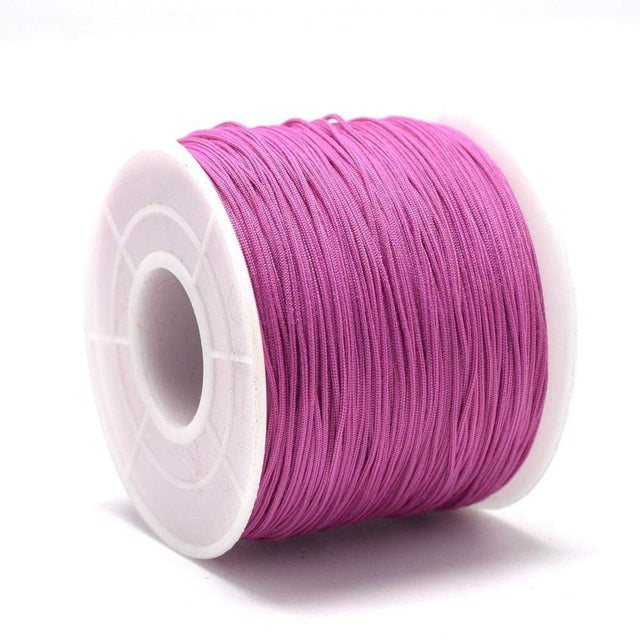 Polyester Tråd – Rosa (0,5mm), 120m - Uniq Perler - 5784959393
