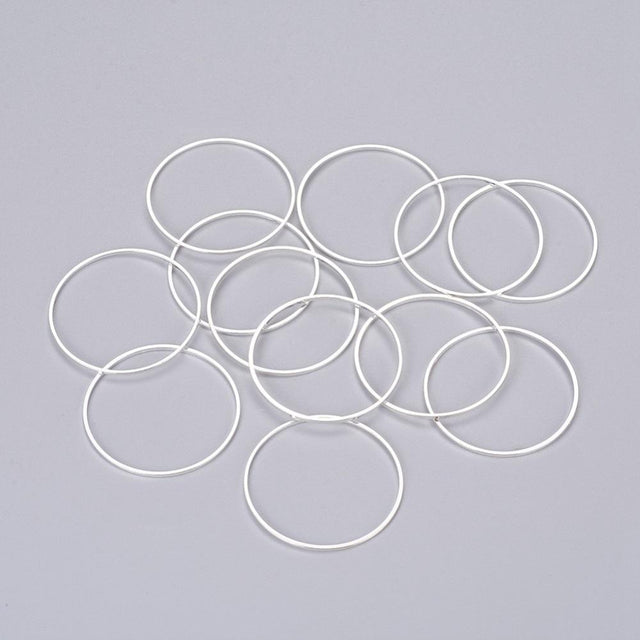 Ring Links, Platinium, 10mm, 10 Stk - Uniq Perler - 0000007364, 040922945679915870995857, 040922945679913711134854