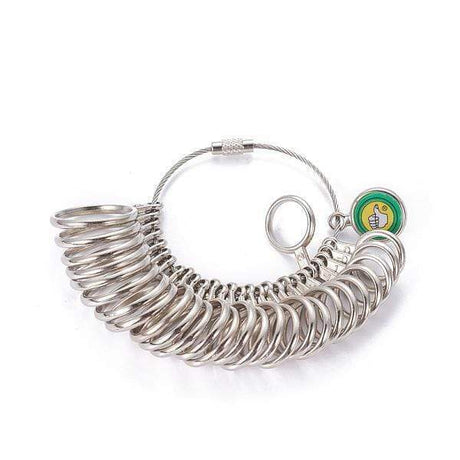 Ringmåler Sæt og Mandrel i Aluminium - Uniq Perler - 131910