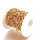 Rolo Kæde, Forgyldt Stål, 5x0,5mm - Uniq Perler - 138478