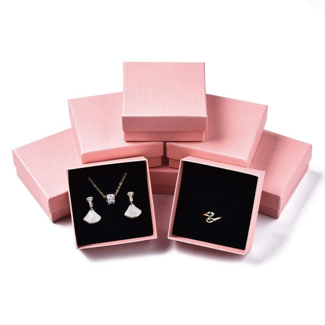 Rosa Gaveæsker (7,4x7,4x3,2cm) 6 Stk - Uniq Perler - 1198471886