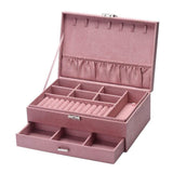 Rummeligt Rosa Smykkeskrin – Imiteret Ruskind (27x20x10cm) - Uniq Perler - 0000005084