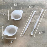 Sæt Med 2 Mixer Skåle Til Resin (4x2,5cm) - Uniq Perler - 842702172629