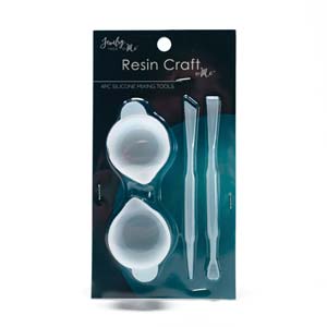 Sæt Med 2 Mixer Skåle Til Resin (4x2,5cm) - Uniq Perler - 842702172629