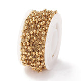 Satellit Kæde, Forgyldt Stål, 1,5x1x0,2mm - Uniq Perler - 12889