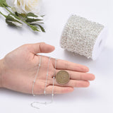 Satellit Kæde, Forsølvet, 2,2x1,7mm - Uniq Perler - 0000010290