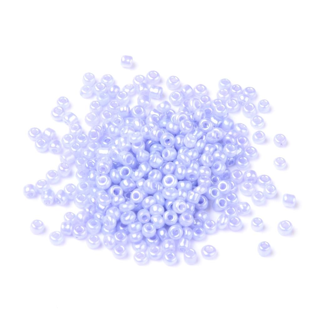 Seed Beads, Blå/Lilla, (2mm) - Uniq Perler - 0908480