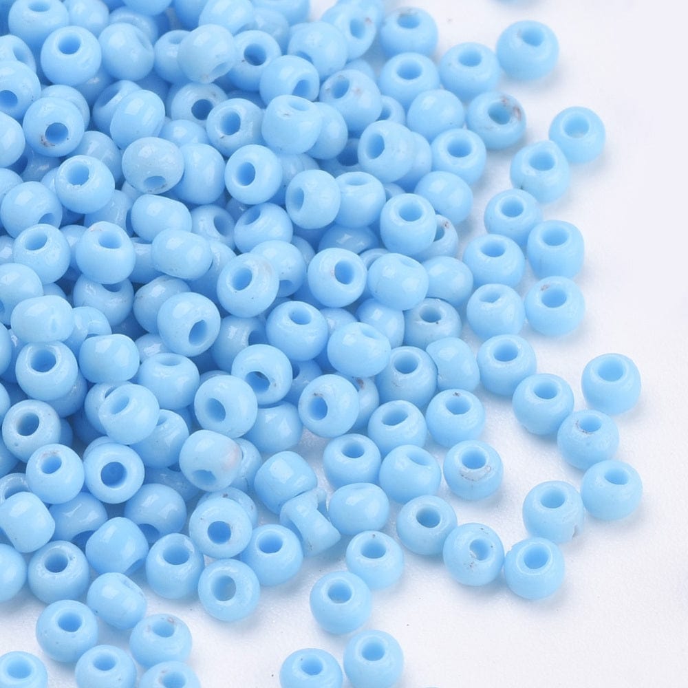 Seed Beads, Lys Blå, 2mm - Uniq Perler - 0000011730