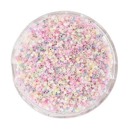 Seed Beads, Pastel Farver, (2mm, 12/0) - Uniq Perler - 117372