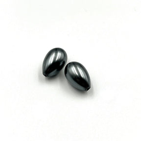 Shell Drops, Gray, 14x10mm - Uniq Perler - 09270438