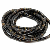 Shell Heishi Perler, Brun, (5 - 6mm) - Uniq Perler - 0000012350