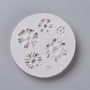 Silicone Mold - Small Flowers & Leaves (75x9mm) - Uniq Perler - 400966