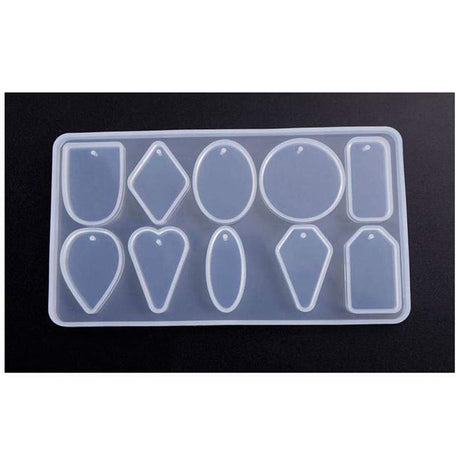 Silikone Form Til Resin Vedhæng - Uniq Perler - 124412