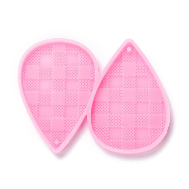 Silikone Form Til Støbning Af Øreringe Og Vedhæng (49x33mm) - Uniq Perler - 12068