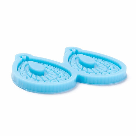 Silikone Forme Til Øreringe Eller Vedhæng (40x28mm) - Uniq Perler - 10618