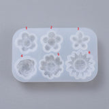 Silikoneform - Små Blomster & Blade (16 - 24mm) - Uniq Perler - 136782