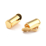 Slide Ends – 18K Forgyldt Stål (10,5x5,5mm) 10 stk - Uniq Perler - 0000012147