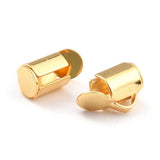 Slide Ends – 18K Forgyldt Stål (6,5x5,5mm) 10 stk - Uniq Perler - 447840