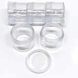 Små Beholdere Med Skruelåg – Klar (3,4x3,3cm), 3 Stk - Uniq Perler - 0000000023