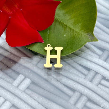 Smukke Stål Bogstaver Til Evt. Halskæde Vedhæng M.M. - Uniq Perler - 11963