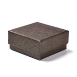 Smykkeæsker Med Mønster - Brun (7,5x7,5x3,6cm) 6 Stk - Uniq Perler - 34689852