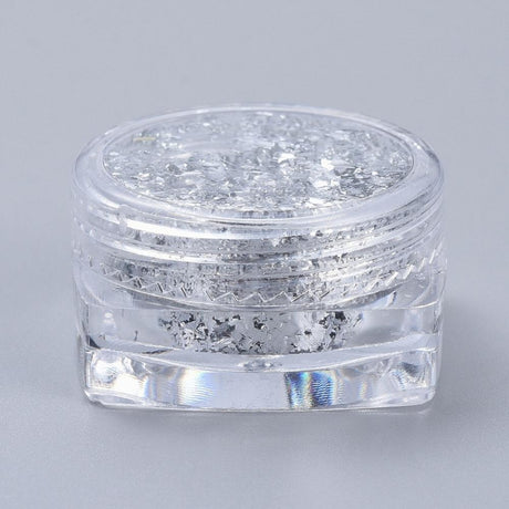 Sølv Flager Til Pynt I Resin - Uniq Perler - 163732