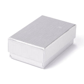 Silver Gift Boxes (8.5x5x3cm) 6 pcs - Uniq Perler - 793763