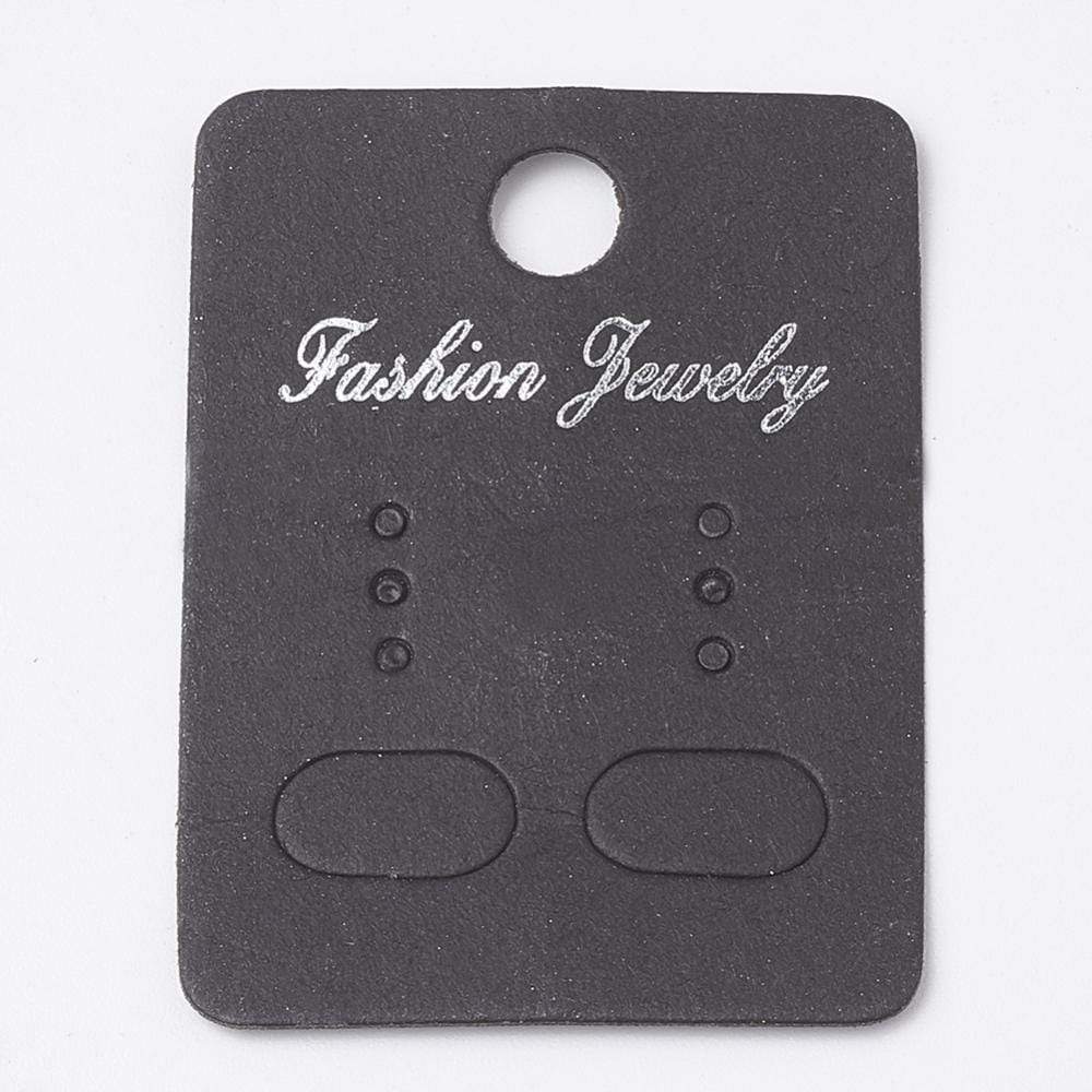 Sort Display Til Øreringe (4,5x3,2cm) 50 Stk - Uniq Perler - 0000006648